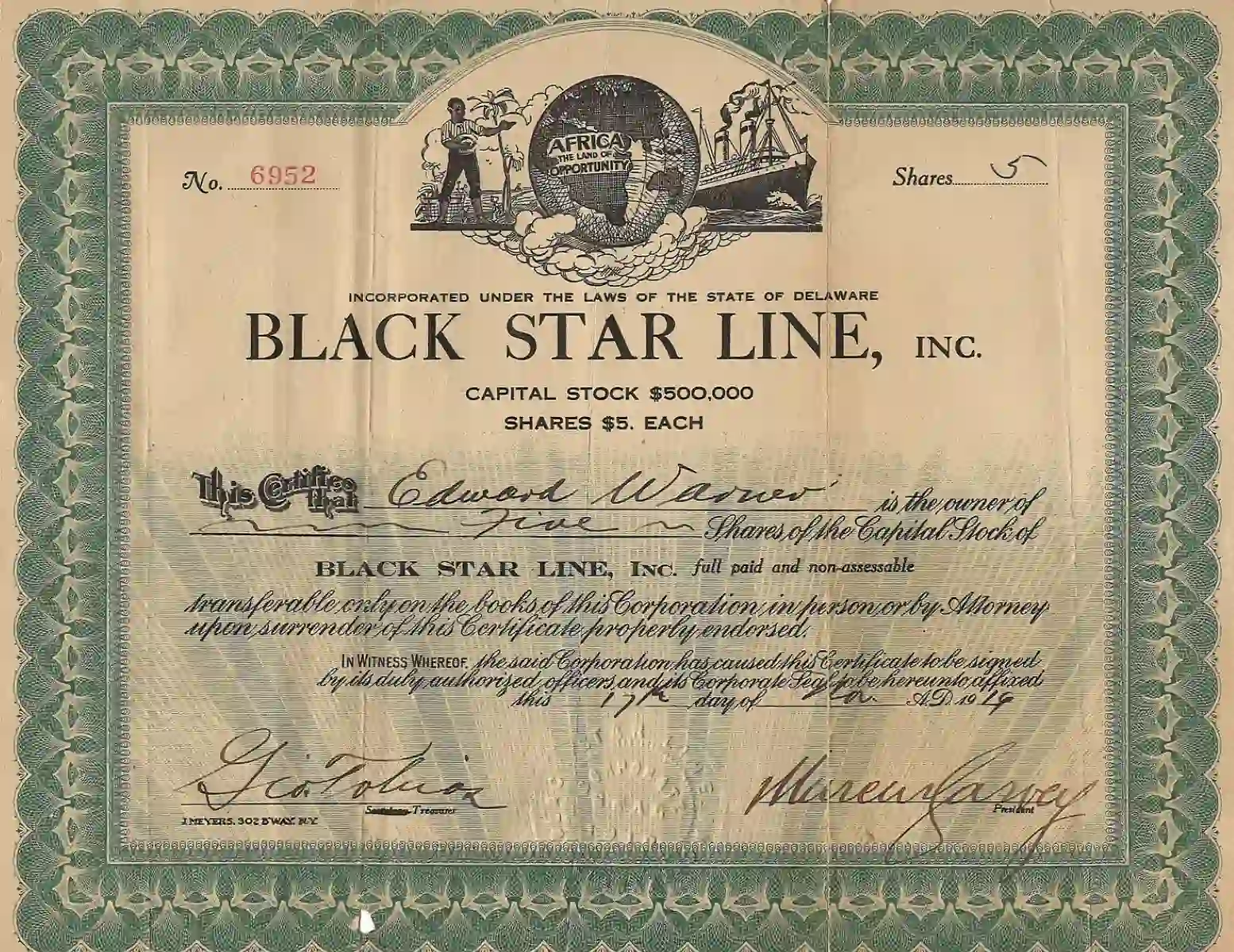 Black Star Line Aktie by Rblack131